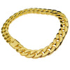 18k Gold Plated 18" x 18MM Plain Cuban Chain Necklace