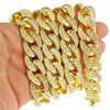 18k Gold Plated 30" x 18MM Iced Flooded Out Cuban Link Chain Necklace