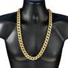 18k Gold Plated 30" x 18MM Iced Flooded Out Cuban Link Chain Necklace