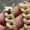 18K Gold Plated Baguette Iced Flooded Out Bracelet