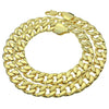 18K Gold Plated CMD Cuban Link Necklace 9MM 18"