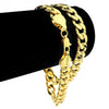 18K Gold Plated CMD Cuban Link Necklace 9MM 18"