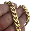 18K Gold Plated CMD Cuban Link Necklace 9MM 18"