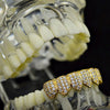 18K Gold Plated CZ Iced Flooded Out Bottom Teeth Grillz