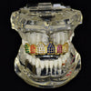 18K Gold Plated CZ Iced Flooded Out Rainbow Colors Top Grillz