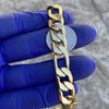 18k Gold Plated Figaro Link Chain Necklace 12MM Thick 30" Inch