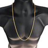 18K Gold Plated Finish over Stainless Steel Rope Chain Necklace 5mm x 30"