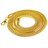 18k Gold Plated Franco Chain Necklace 4MM 24"