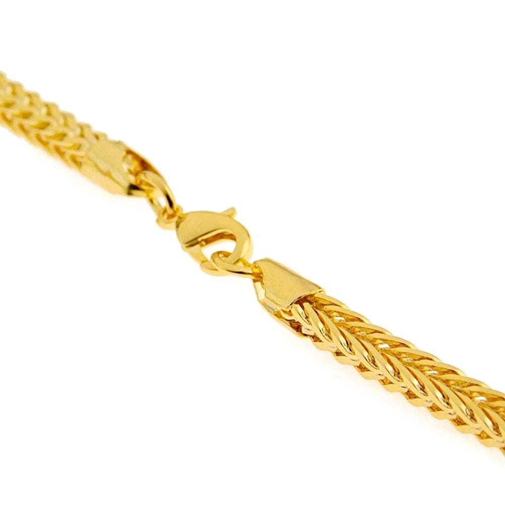 18k Gold Plated Franco Chain Necklace 4MM 36