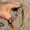 18k Gold Plated Iced Cuban Link Chain Necklace 36" x 18MM Thick