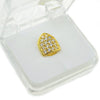 18K Gold Plated Iced CZ Top Tooth Single Cap