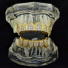 18K Gold Plated Iced CZ Vampire Fangs Grillz Set
