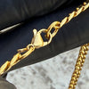 18K Gold Plated Jesus Crucifix CZ Pendant 316L Stainless Steel 24" Cuban Chain