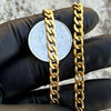18K Gold Plated Jesus Crucifix CZ Pendant 316L Stainless Steel 24" Cuban Chain
