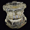 18k Gold Plated Two-Tone Iced CZ Top Teeth Grillz