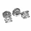 1CT TW Moissanite Stud Earrings 925 Sterling Silver Round Pass Diamond Tester 5MM