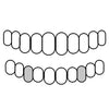 2 Bottom Caps W/Back Bar 925 Sterling Silver Custom Canine Tooth Caps Teeth Grillz Set