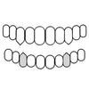 2 Bottom Fangs (No Back Bar) Real 10k White Gold Vampire Teeth Fangs Custom Grillz