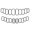 2 Bottom Real Solid 925 Sterling Silver Plain Custom Grillz