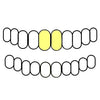 2 Top Gold Plated over Solid 925 Sterling Silver Plain Custom Grillz