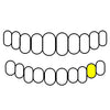 21 925 Sterling Silver Single Cap Claw Marks Laser Engraved Single Cap Grillz (Choose Tooth)