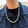 24 inch 316L Stainless Steel Ball Bead Chain Necklace Hollow Beaded Balls 12MM Thick