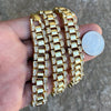 24" Watch Band Link Gold Finish Chain Necklace