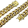 24K Gold Plated 316L Stainless Steel 20" x 14MM Cuban Chain Necklace