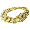 24K Gold Plated 316L Stainless Steel Bracelet 7.5", 8.5", 9.5" x 18MM Thick