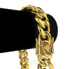 24k Gold Plated over 316L Stainless Steel 18" x 18MM Cuban Chain Necklace