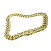 24k Gold Plated over 316L Stainless Steel 20" x 18MM Cuban Chain Necklace