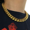 24k Gold Plated over 316L Stainless Steel 20" x 18MM Cuban Chain Necklace