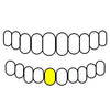 25 10K Gold Cap Diamond-Dust Diamond Cut Single Custom Grillz (Choose Tooth)