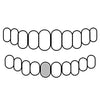 25 925 Sterling Silver CZ Single Cap Iced Flooded Out Custom Grillz (Choose Any Tooth)
