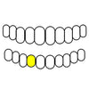 26 10K Gold Cap Diamond-Dust Diamond Cut Single Custom Grillz (Choose Tooth)