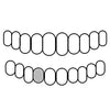 26 925 Sterling Silver CZ Single Cap Iced Flooded Out Custom Grillz (Choose Any Tooth)