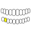 28 10K Gold Cap Diamond-Dust Diamond Cut Single Custom Grillz (Choose Tooth)