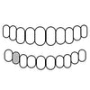 28 925 Sterling Silver CZ Single Cap Iced Flooded Out Custom Grillz (Choose Any Tooth)