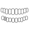 28 / I Diamonds Real Diamonds 925 Sterling Silver Single Cap Custom Grillz (Choose Any Tooth)