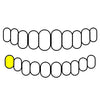 29 10K Gold Cap Diamond-Dust Diamond Cut Single Custom Grillz (Choose Tooth)