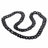 30" Black Cuban Link Iced Chain Floooded Out Necklace