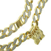 30" Jesus Chain Gold Finish Sandblast Necklace