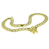 30" Pharaoh Head Chain Gold Finish Sandblast Necklace