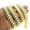 30" Watch Band Link Gold Finish Chain Necklace