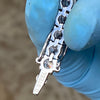 316L Stainless Steel 8" Tennis Iced CZ One Row Bracelet