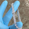 316L Stainless Steel 8" Tennis Iced CZ One Row Bracelet