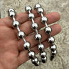 316L Stainless Steel Ball Bead Chain Necklace Hollow Beaded Balls 12MM Thick