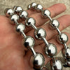 316L Stainless Steel Ball Bead Chain Necklace Hollow Beaded Balls 12MM Thick