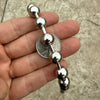 316L Stainless Steel Ball Bead Chain Necklace Hollow Beaded Balls 12MM Thick