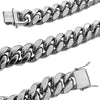 316L Stainless Steel Chain Miami Cuban Link Necklace 18" x 20MM